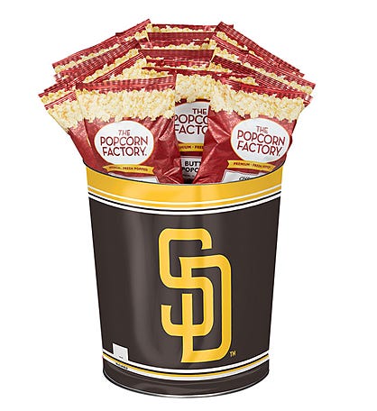 San Diego Padres 3-Flavor Popcorn Tins